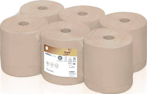 WEPA Handtuchrolle Satino PureSoft 314300 2-lag.beige L.ca.170 mxB.ca.205mm 6 Rl./VE