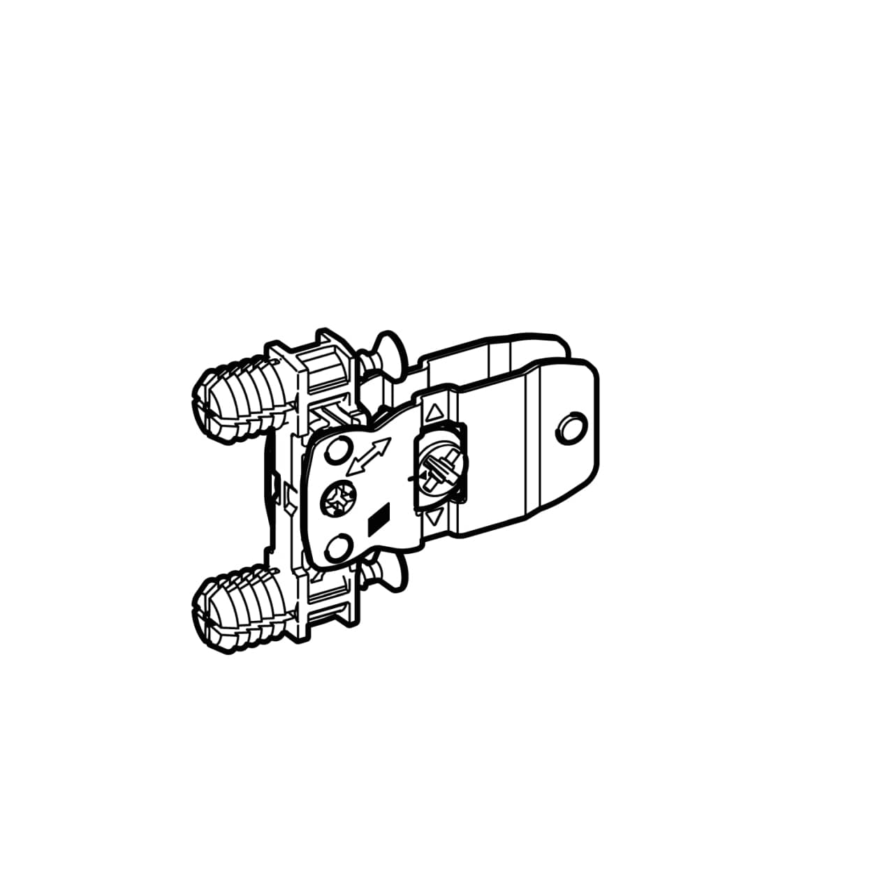 HETTICH AvanTech YOU Frontbefestigung für Zarge, Höhe 101 mm, zum Einschlagen, 9255836