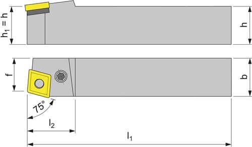 TECWERK Klemmdrehhalter PCBNR2020K12 re.brün.Außen TECWERK