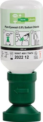 PLUM Augenspülflasche 200ml 3 J.(ungeöffnete Flasche) DIN EN15154-4 PLUM