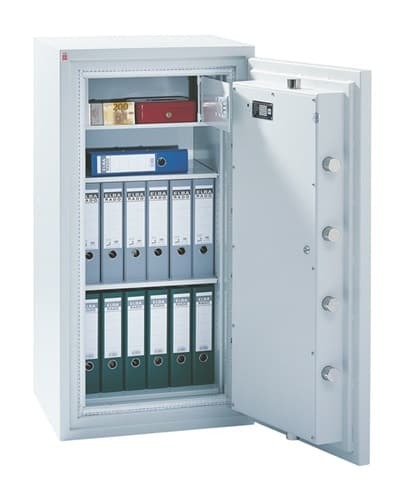 ORGAMI SISTEC Wertsch.-Schrank H860xB620xT580mm 104l 1 Tür,1 Fbd.lichtgrau