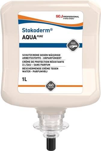 SC JOHNSON PROFESSIONAL Hautschutzcreme Stokoderm® Aqua PURE 1l unparfümiert weiß Kartusche