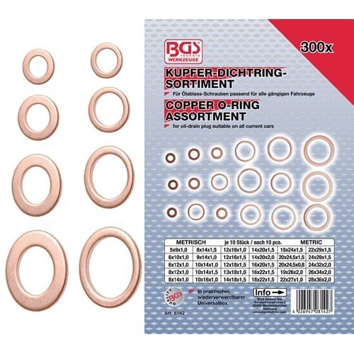 BGS Dichtringsortiment 300-tlg.BGS