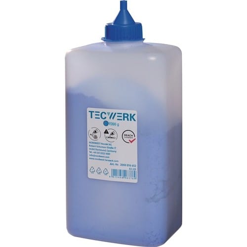 TECWERK Schlagschnurkreide 1000g blau Ku.-Flasche TECWERK