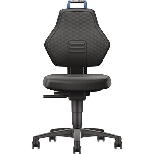 TECWERK Arbeitsdrehstuhl Rl.Supertec schwarz Grifffarbe blau 450-600mm TECWERK