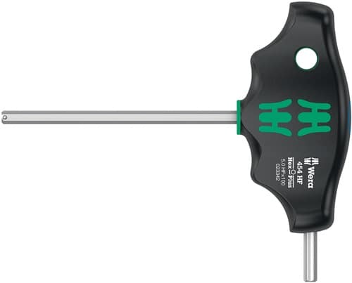 WERA Sechskantschraubendreher 454 HF SW 5mm Klingen-L.100/20 (kurzer Schenkel)mm