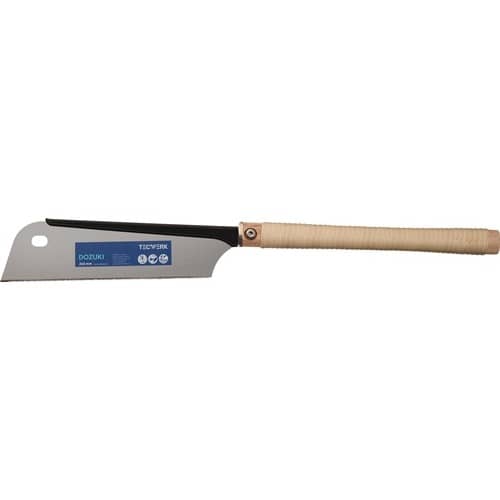 TECWERK Japansäge/Feinzugsäge Dozuki Blatt-L.240mm Gesamt-L.600mm ger.Rattangriff