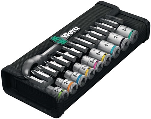Steckschlüssel-Satz 29-teilig 3/8 ″ Schlüsselweiten 8-19 mm WERA