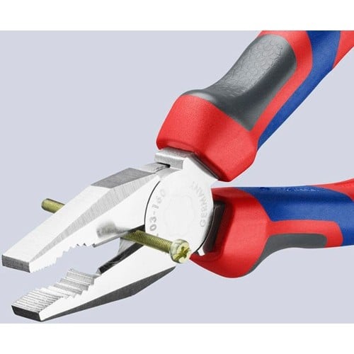 KNIPEX Kombizange L.160mm verchr.Mehrkomp.-Hülle KNIPEX