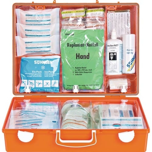 SÖHNGEN Erste Hilfe Koffer Beruf SPEZIAL Holzbearbeitung B400xH300xT150ca.mm orange