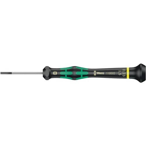 WERA Elektronik-Feinmechanik-Schraubendreher 2035 1,5mm Klingen-L.40mm WERA