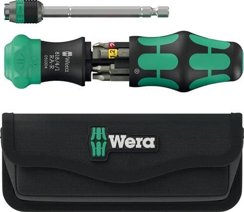 WERA Magazinbithalter Kraftform Kompakt 26 RA-R 6-tlg.m.Tasche WERA