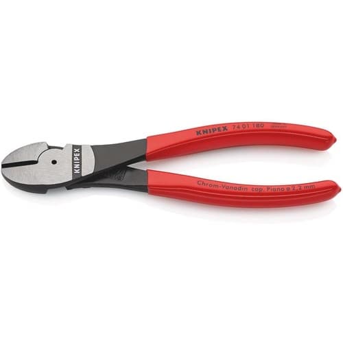 KNIPEX Kraftseitenschneider L.180mm pol.Form 0 Ku.-Überzug KNIPEX