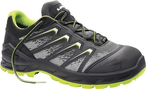 LOWA Sicherheitsschuh Larrox Work GTX grey Lo Gr.44 grau/grün S3 HI HRO CI SRC