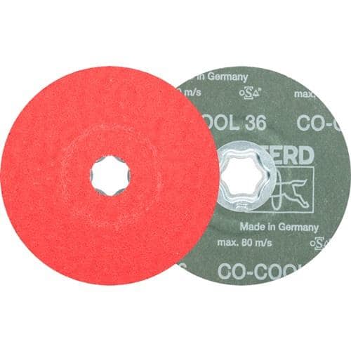 PFERD TOOLS Fiberscheibe COMBICLICK CO-COOL D.125mm K.36 INOX/Alu.Keramikkorn PFERD