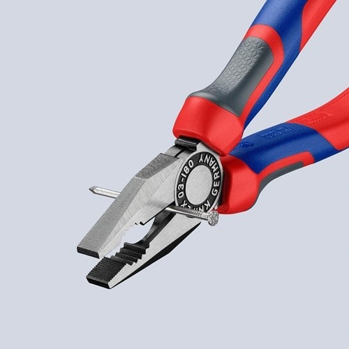 KNIPEX Kombizange L.180mm pol.Mehrkomp.-Hülle KNIPEX