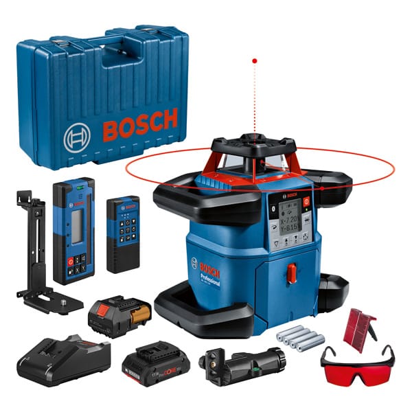 BOSCH Rotationslaser GRL 600 CHV, mit Akku und Schnellladegerät