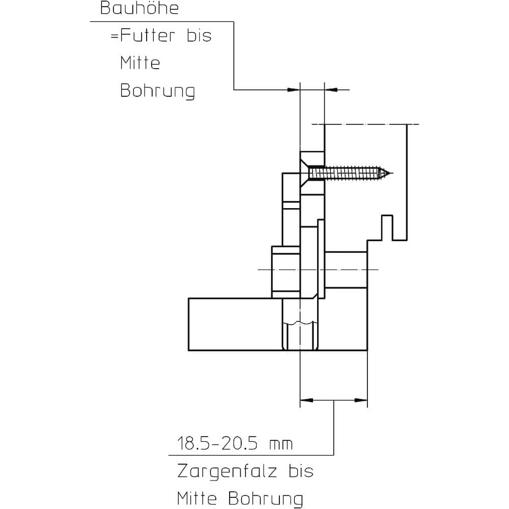 SIMONSWERK Anschraubtasche VARIANT® V 3632, tiefschwarz
