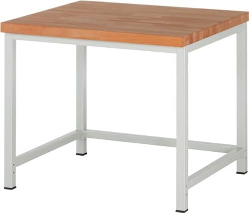 RAU Werkbank Classic B1000xT900xH840mm Buche massiv lichtgrau