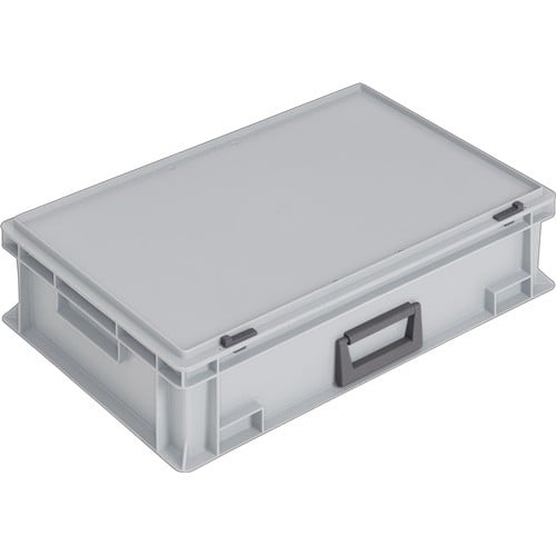 LOCKWEILER Ku.-Koffer L600xB400xH163mm PP 1 Griff Schiebeverschluss grau 33l
