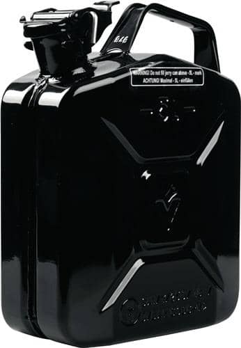 VALPRO Kraftstoffkanister 5l Schwarz RAL 9005 Stahlbl.0,9mm L230xB120xH310mm VALPRO