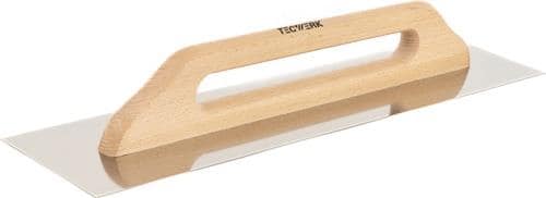 TECWERK Schweizer Glättekelle L.500mm B.130mm rostfr.m.H-Heft VA S.0,7mm TECWERK