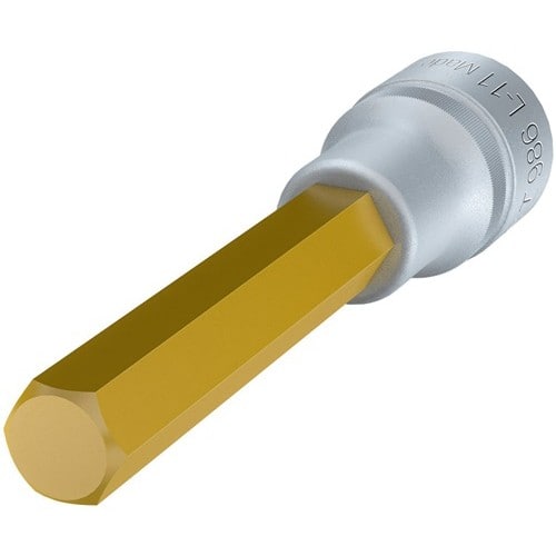 HAZET Steckschlüsseleinsatz 986L-11 1/2 Zoll Innen-6-kant SW 11mm L.100mm HAZET
