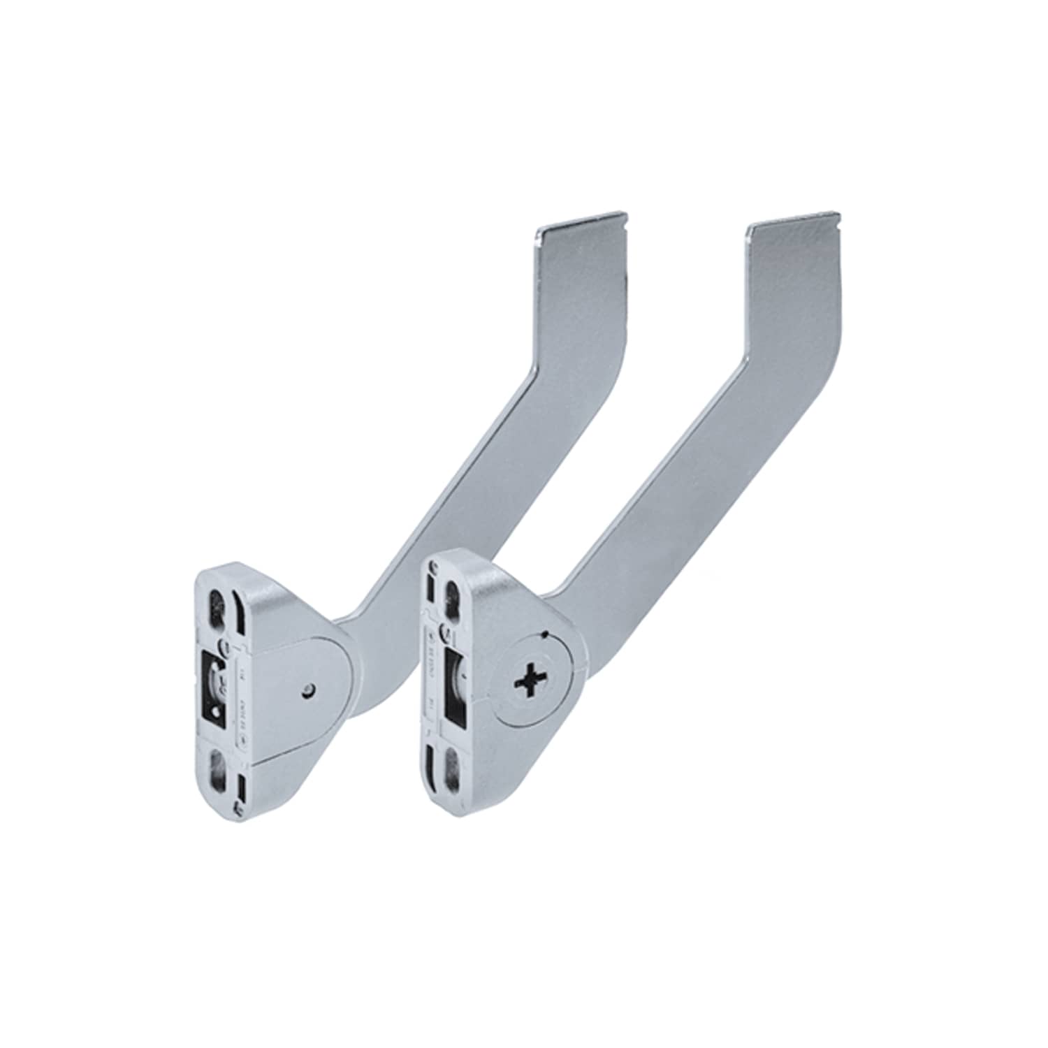 HETTICH Einstellbare Blendenstütze für Hängeregistraturrahmen, Stahl, Aluminium Optik, links / rechts, 9208478
