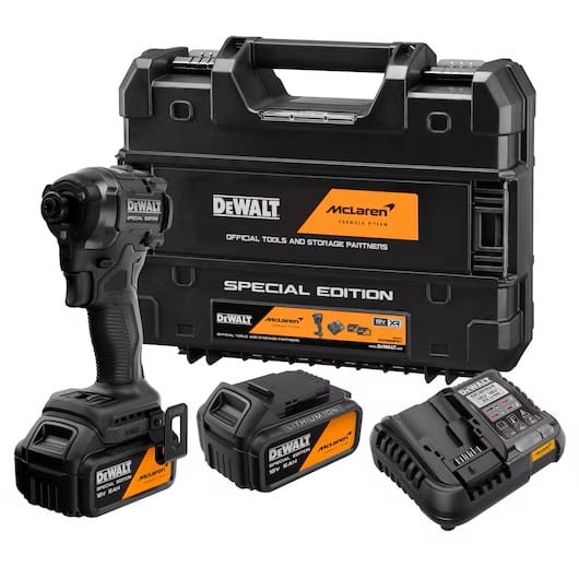 DEWALT® x McLaren F1 Team 18V XR® Brushless Schlagschrauber – 2×5Ah