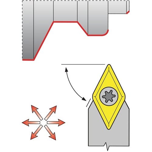 TECWERK Klemmdrehhalter SDNCN2020K11 vern.Außen TECWERK