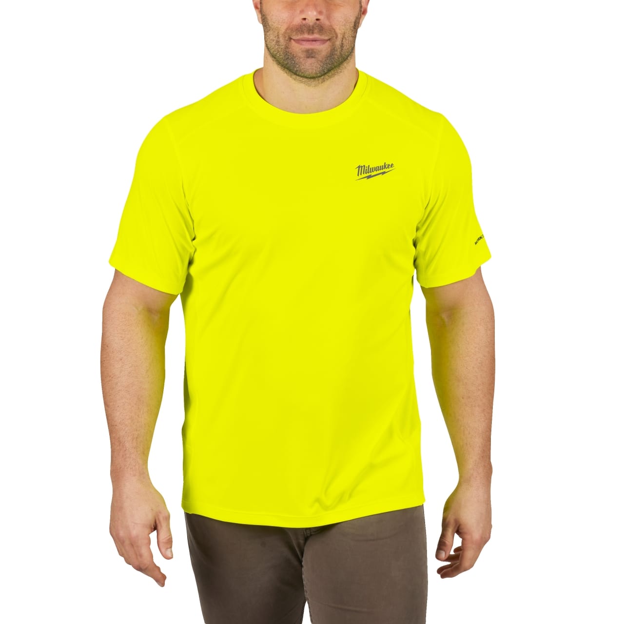 MILWAUKEE Funktions-T-Shirt gelb mit UV-Schutz WWSSYL-XL