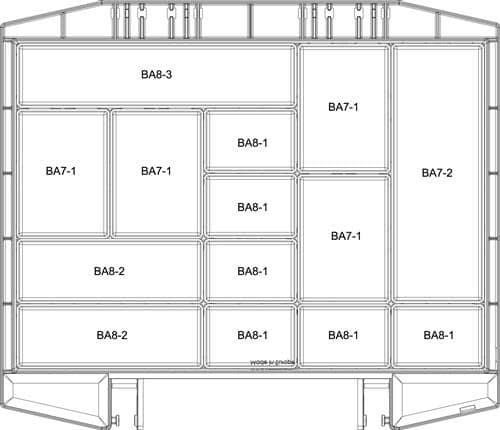 RAACO Sortimentskoffer boxxser B421xT361xH78mm 14 Fächer m.Profilraster RAACO