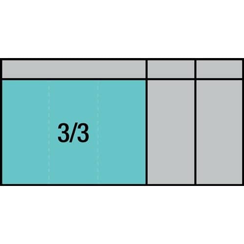 HAZET Werkzeugmodul 163-60/22 22-tlg.3/3-Modul HAZET