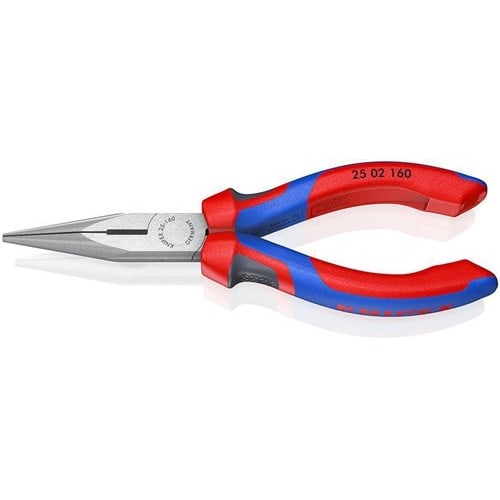 KNIPEX Flachrundzange L.160mm flach/rund ger.pol.Comfort-Griff KNIPEX