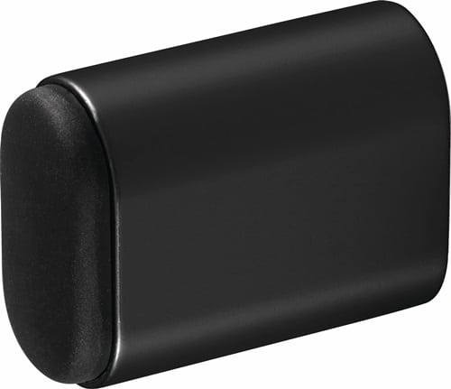 HERMETA Wandtürpuffer 4700/4702/4704 Alu.schwarz ku.-besch.L.50mm HERMETA