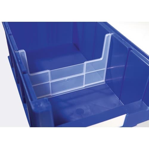LA-KA-PE Trennw.f.Regalkasten B.230mm PP transparent,offen 1 BT=25 ST.LA-KA-PE