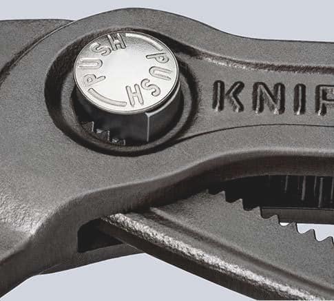KNIPEX Wasserpumpenzange Cobra® L.180mm Spann-W.36mm verchr.Ku.-Überzug KNIPEX