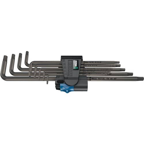 WERA Winkelschlüsselsatz 967/9 TX XL HF 1 9teilig m.Haltefunktion zinkphosphatiert