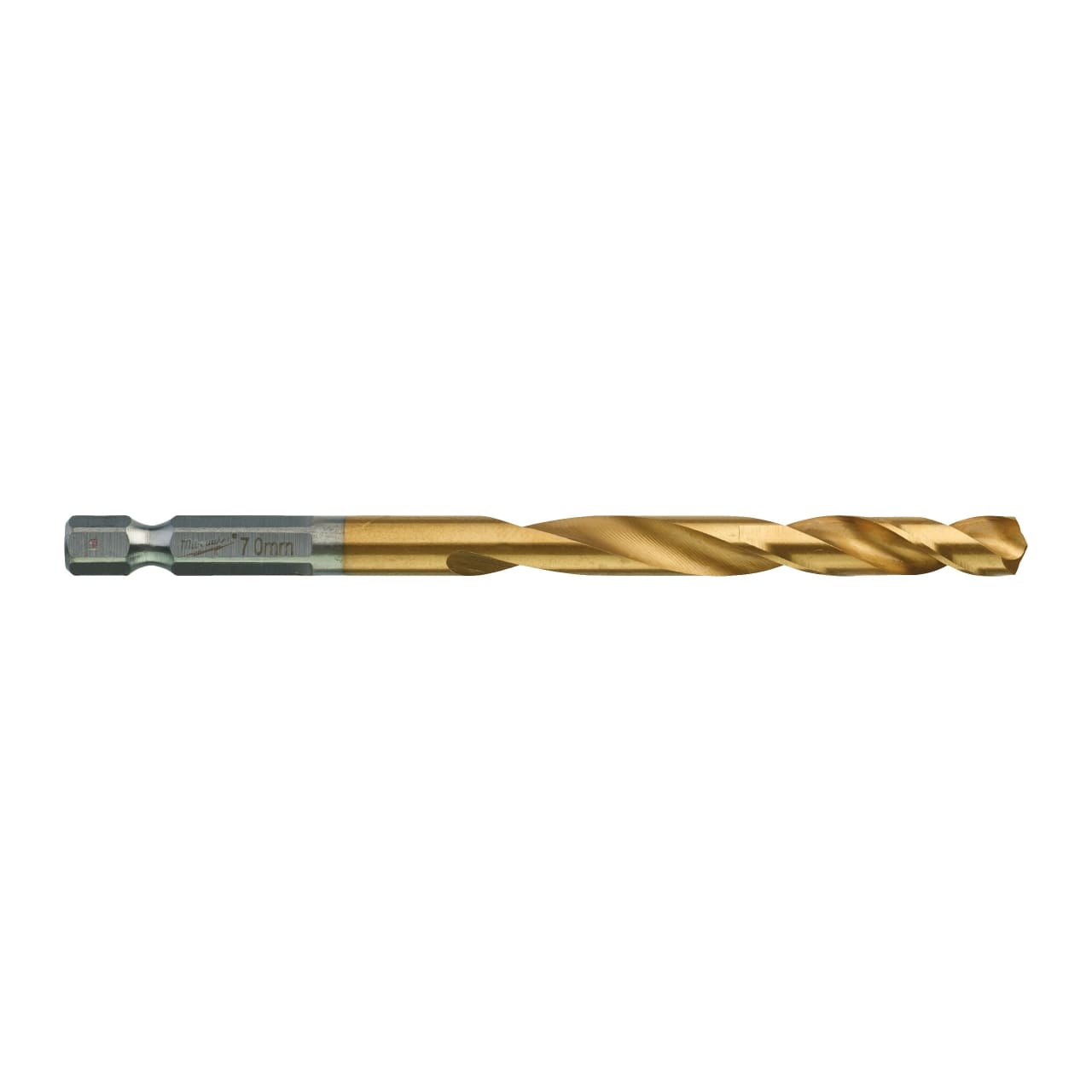 MILWAUKEE 7,0 x 109 mm SHOCKWAVE Metallbohrer HSS-G RED HEX Titan 1/4" 5er Pack