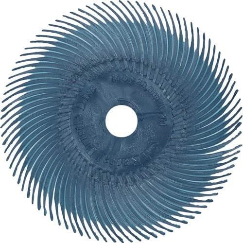 3M Radialbürstenscheibe RB-ZB Typ C D.75mm K.80 gelb 20000min-¹, o. Spannsch.