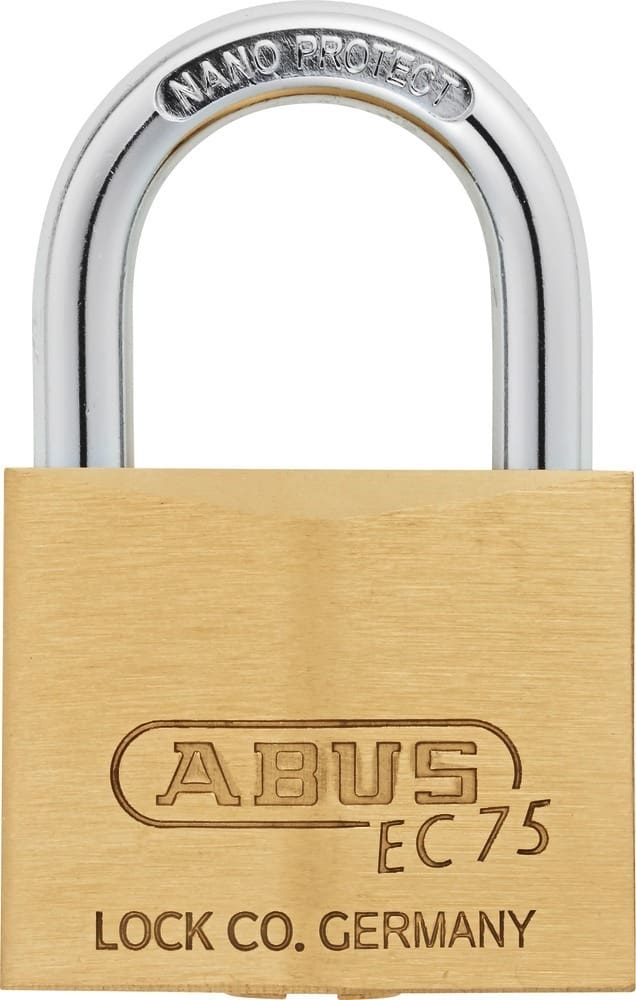 ABUS Zylindervorhangschloss 75 HB, Messing massiv
