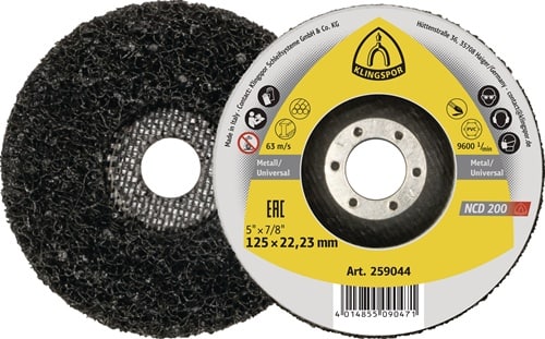 KLINGSPOR Grobreinigungsscheibe NCD 200 Ø115xmm Bohr.22,23mm KLINGSPOR