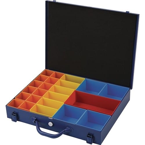 TECWERK Sortimentskasten B438xT342xH70mm 23 Fächer blau blau TECWERK