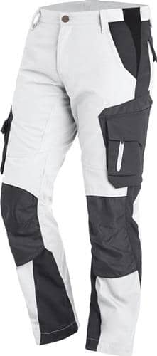 FHB Arbeitshose FLORIAN Gr.58 weiß/anthrazit FHB