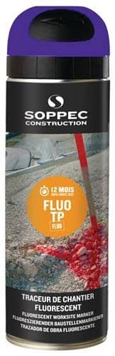 SOPPEC Baustellenmarkierspray FLUO TP neonblau 500ml Spraydose SOPPEC