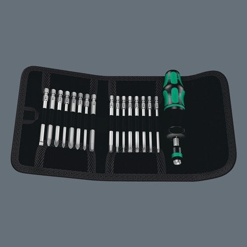WERA Drehmomentschraubendrehersatz KK 60 Torque 17-tlg.1,2-3 Nm einstellb.WERA