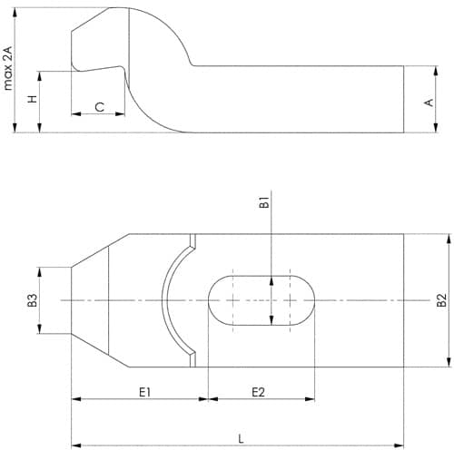 AMF Spanneisen DIN 6316 f.T-Nut 36mm L.315mm AMF