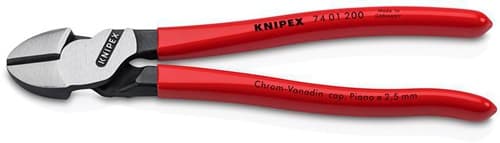 KNIPEX Kraftseitenschneider L.200mm pol.Form 0 Ku.-Überzug KNIPEX