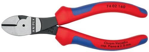 KNIPEX Kraftseitenschneider L.160mm pol.Form 0 Mehrkomp.-Hüllen KNIPEX