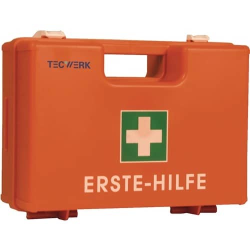 TECWERK Erste Hilfe Koffer BAUBRANCHE B260xH170xT110ca.mm orange TECWERK